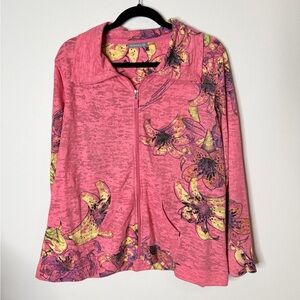 Three Hearts Pink Floral Jacket